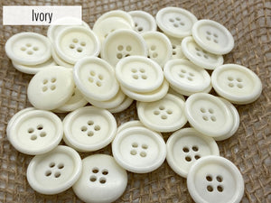 Ivory Buttons (quantity 50)