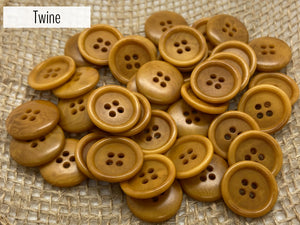 Twine Buttons (quantity 50)