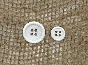 White Buttons (quantity 20)